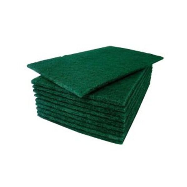 Green Scouring Pads - Heavy Duty - Pack of 10